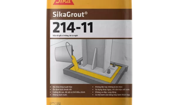 SIKA GROUT -214 -11 VỮA RÓT GỐC XI MĂNG, BÙ CAO NGÓT, CÓ THỂ BƠM ĐƯỢC
